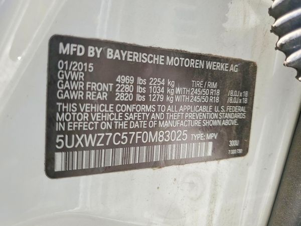 2015 BMW X3 XD 30I sDrive28i