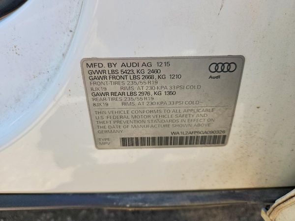 2016 AUDI Q5 quattro Premium Plus