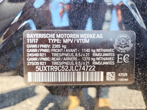 2018 BMW X3 sDrive30i