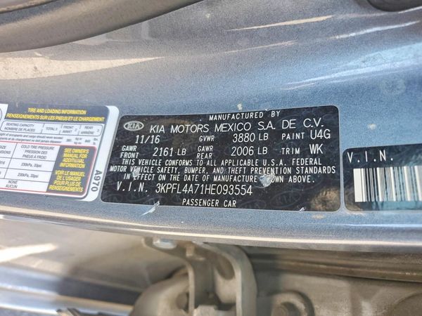 2017 KIA FORTE LX Popular, S