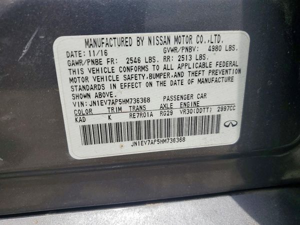 2017 INFINITI Q50