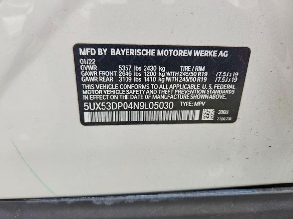 2022 BMW X3 xDrive30i