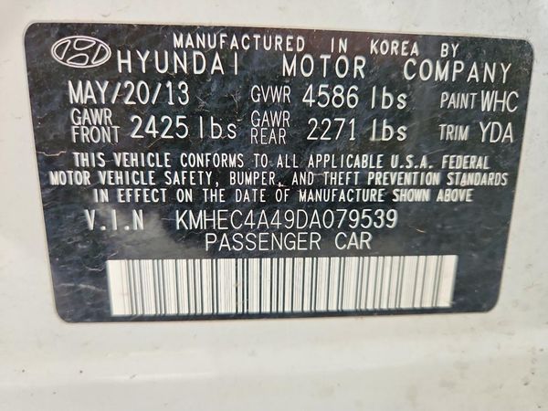 2013 HYUNDAI SONATA