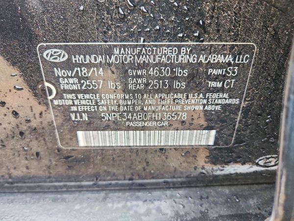 2015 HYUNDAI SONATA
