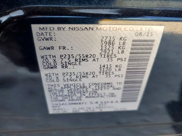 2015 INFINITI QX60