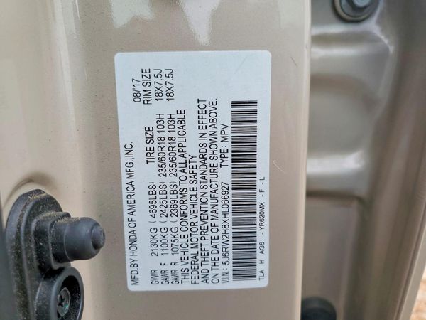 2017 HONDA CRV EX-L/EX-L Navi