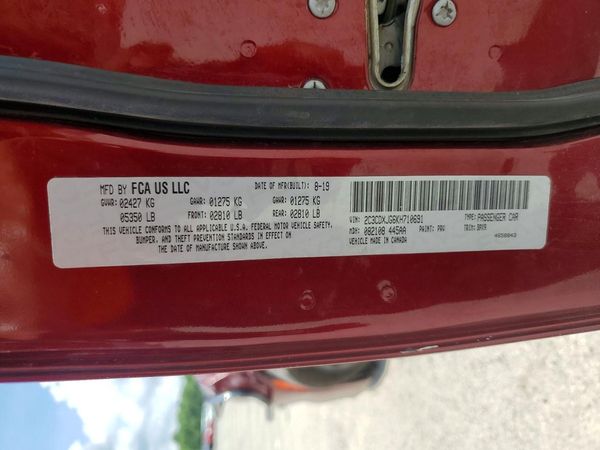 2019 DODGE CHARGER SXT