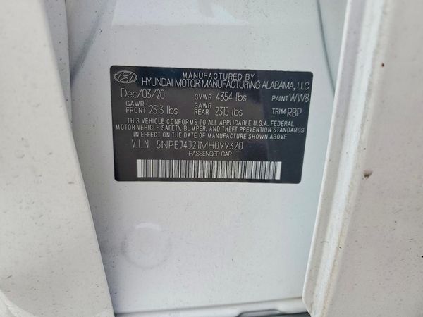 2021 HYUNDAI SONATA SEL Plus