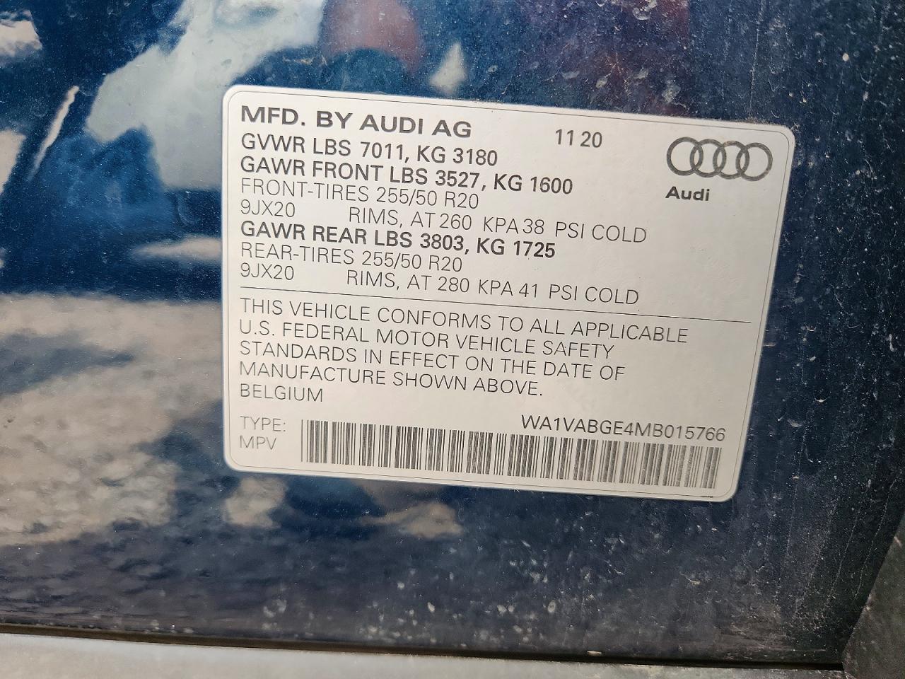 2021 AUDI E-TRON quattro Prestige
