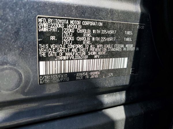 2020 TOYOTA RAV4 XLE HV