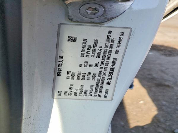 2020 TESLA MODEL 3