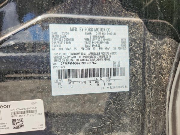 2024 FORD EDGE SE — VINS