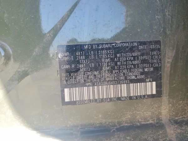 2025 SUBARU CROSSTREK