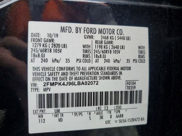 2020 FORD EDGE