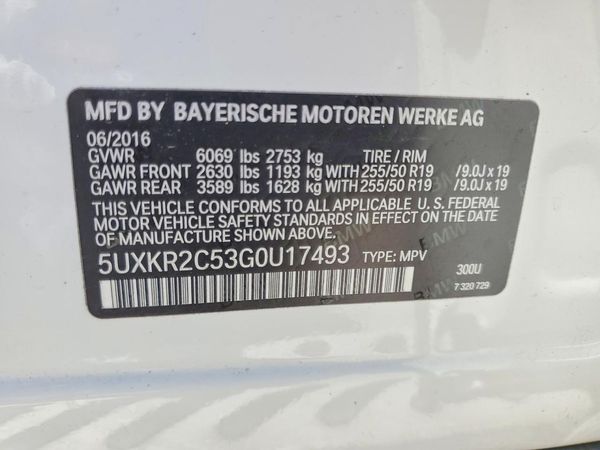 2016 BMW X5 sDrive35i