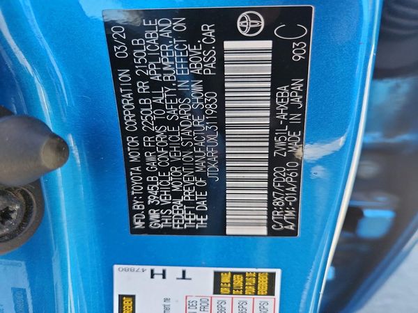 2020 TOYOTA PRIUS