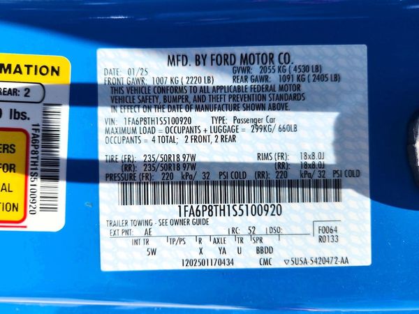2025 FORD MUSTANG I4