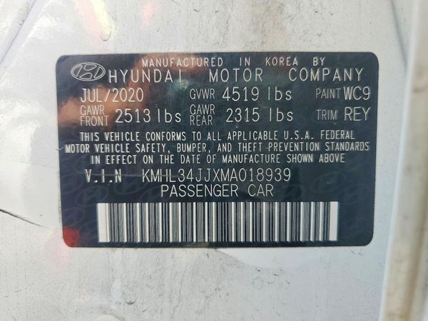 2021 HYUNDAI SONATA HYBRID
