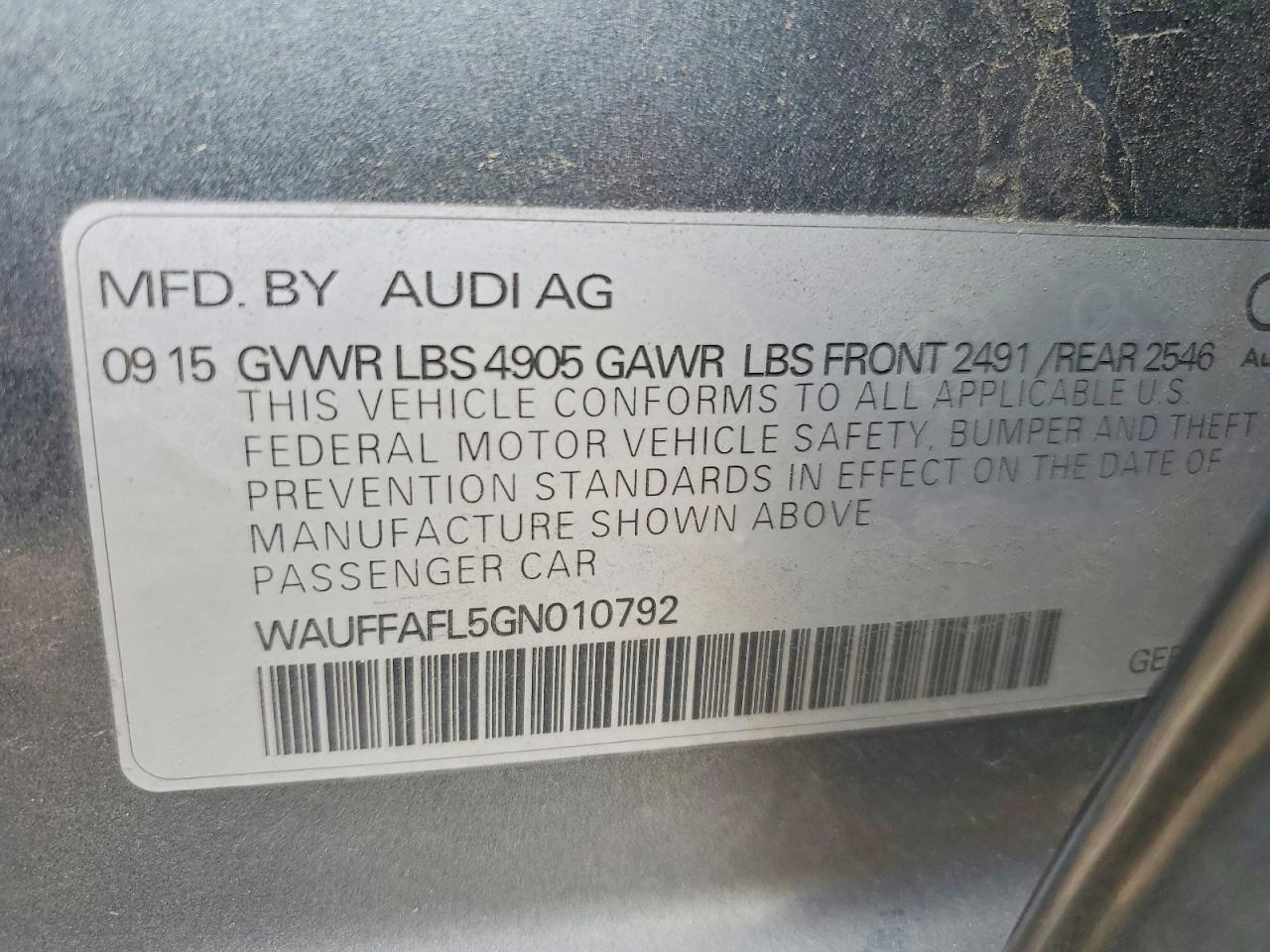 2016 AUDI A4