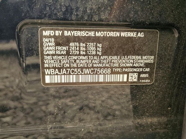 2018 BMW 530 xDrive