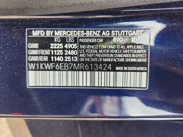 2021 MERCEDES-BENZ C AMG C43