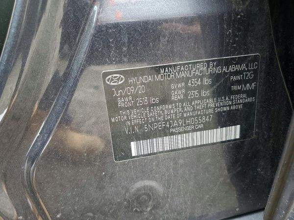 2020 HYUNDAI SONATA
