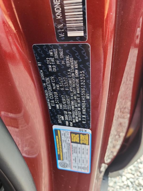 2022 KIA CARNIVAL LX, LX Seat Package