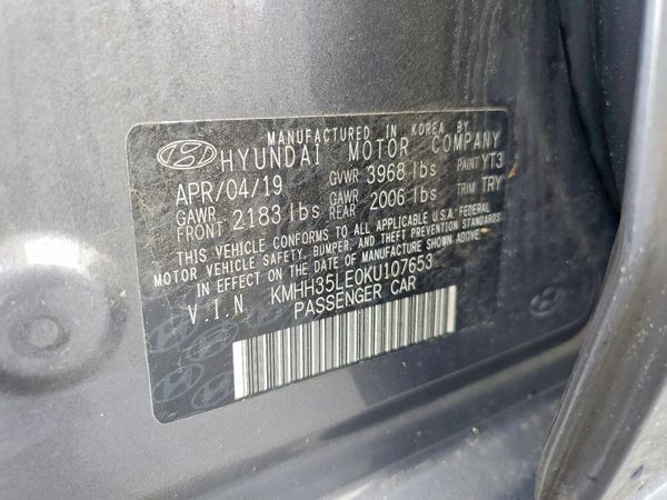 2019 HYUNDAI ELANTRA GT