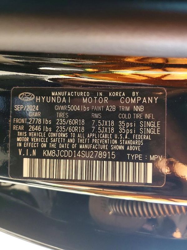 2025 HYUNDAI TUCSON SEL Convenience