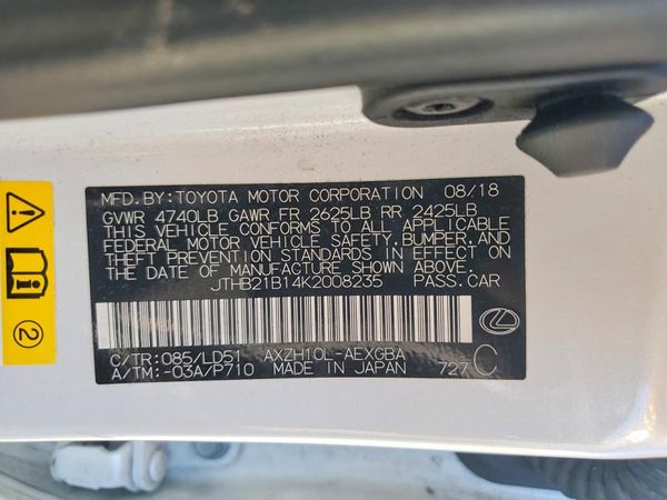 2019 LEXUS ES 300h