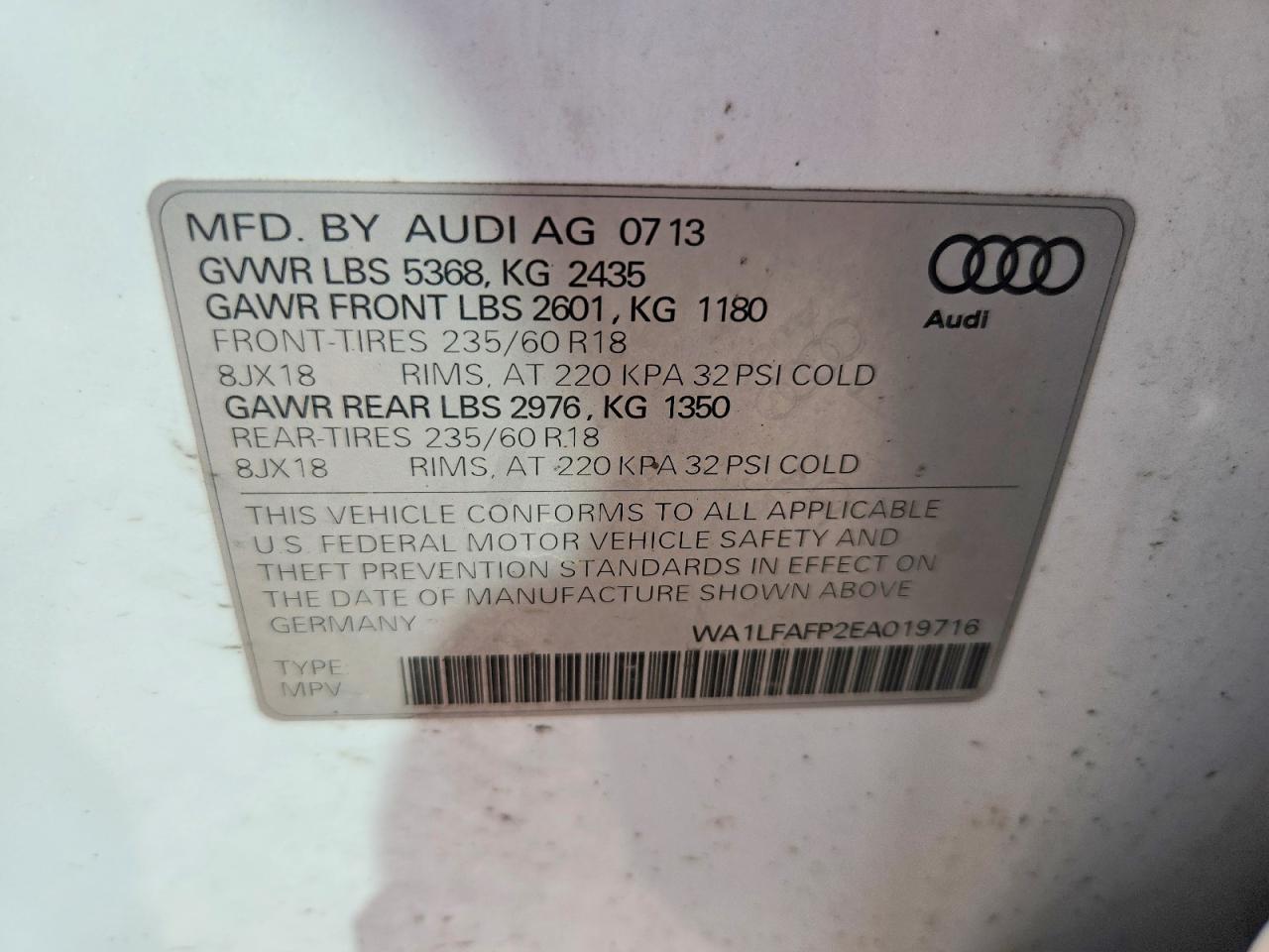 2014 AUDI Q5 Premium Plus