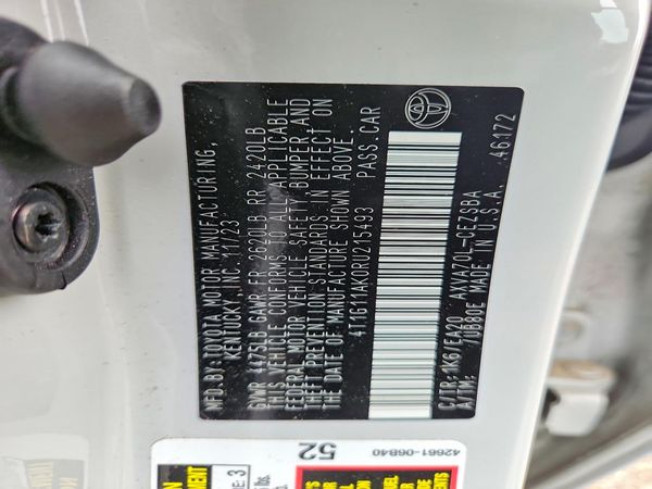 2024 TOYOTA CAMRY SE — VINS