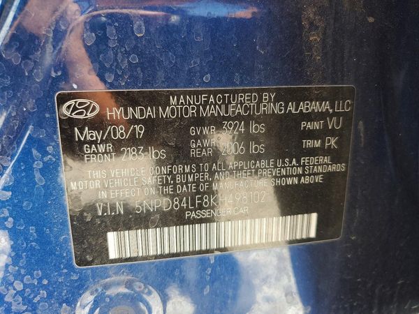 2019 HYUNDAI ELANTRA