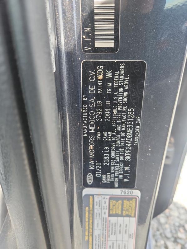 2021 KIA FORTE GT Line