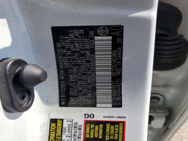 2017 TOYOTA COROLLA