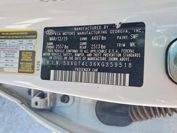 2019 KIA OPTIMA LX, S
