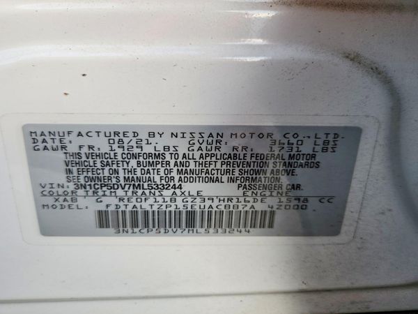 2021 NISSAN KICKS SR
