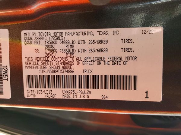 2026 TOYOTA TUNDRA Limited