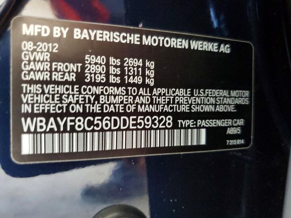 2013 BMW 750