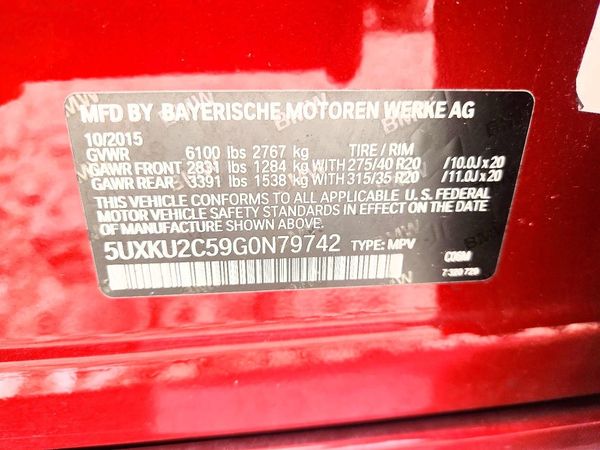 2016 BMW X6 xDrive35i