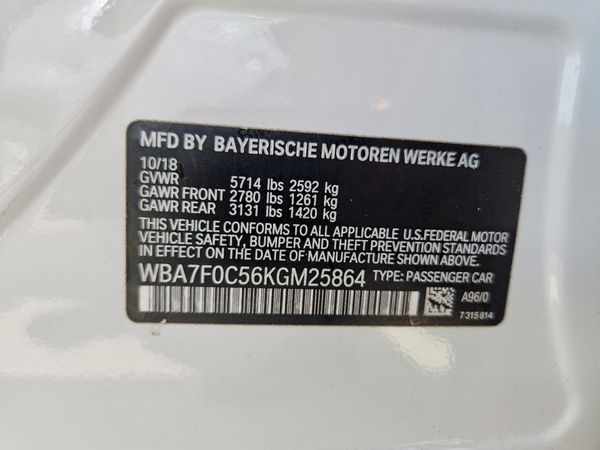 2019 BMW 750
