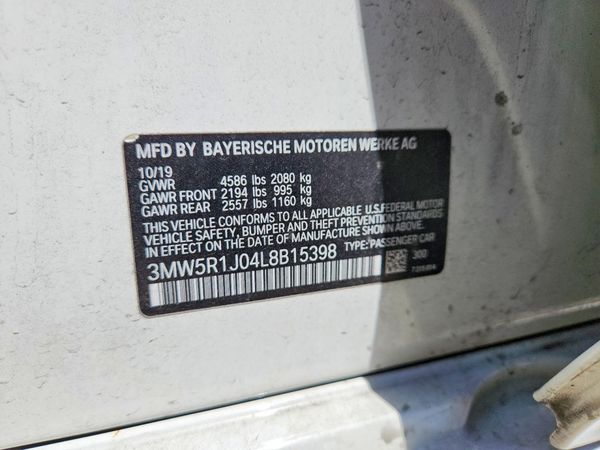 2020 BMW 330I NA