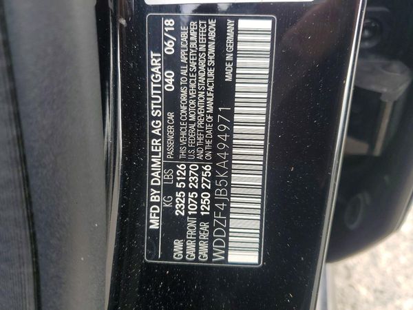 2019 MERCEDES-BENZ E