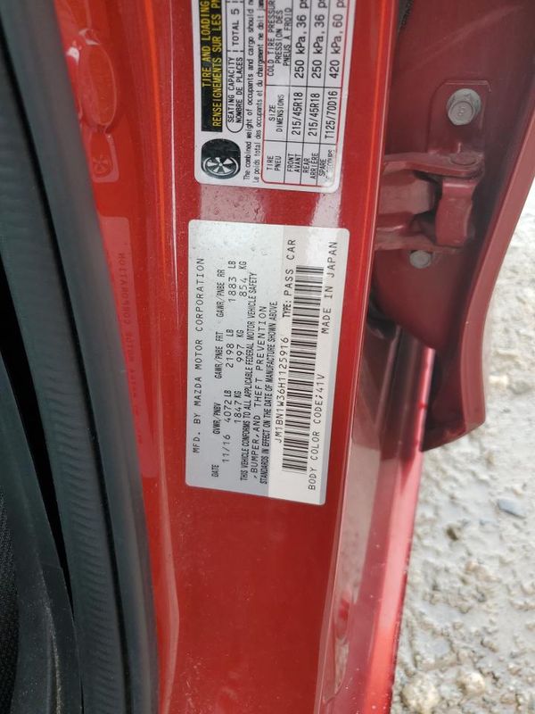 2017 MAZDA 3 Grand Touring
