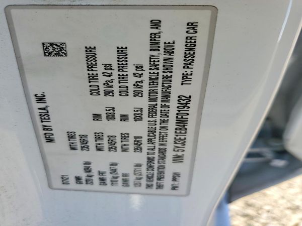 2021 TESLA MODEL 3