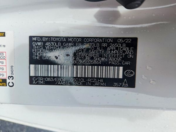 2022 LEXUS RC 350 350 F Sport