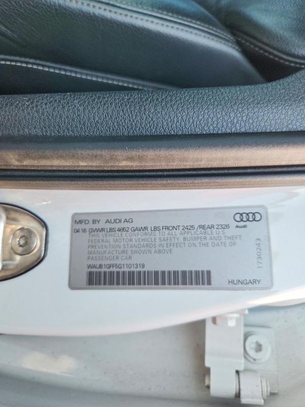 2016 AUDI S3 quattro Premium Plus