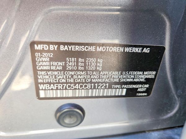 2012 BMW 535