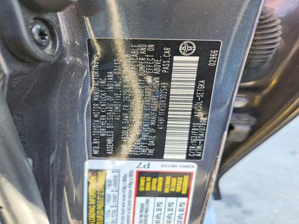 2013 TOYOTA CAMRY