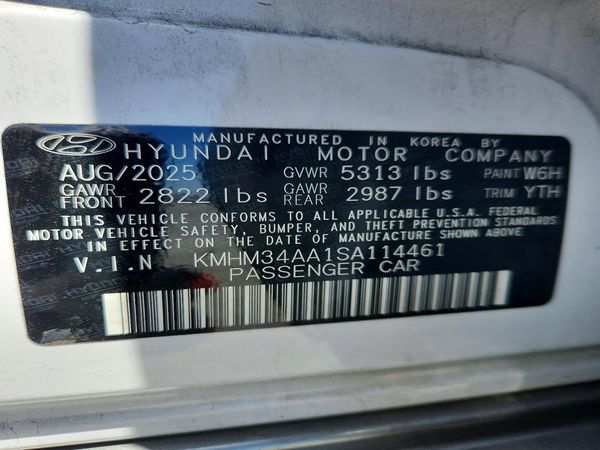 2025 HYUNDAI IONIQ 6